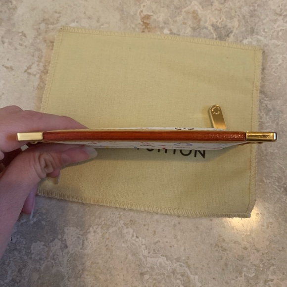 Louis Vuitton monogram multicolor key pouch in white - Picture 8 of 13
